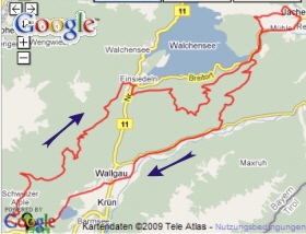Karte Walchensee