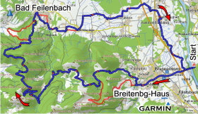 Karte Brannenburg WirtsalmTreglerAlm
