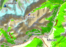 Eisjöchl Texelgruppe Karte