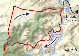 CanyonlandsNP ShafferTrail Karte