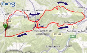 Karte Rauschberg Hochstaufen