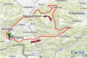 Karte Schleching Röthelmoos Zinnkopf