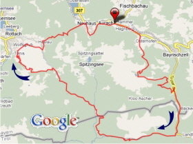 Karte SchlierseeTegernsee Runde